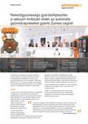 Rekordgyorsaságú gyártásfejlesztés a vákuum öntészet révén az automata gyümölcspréseket gyártó Zumex cégnél